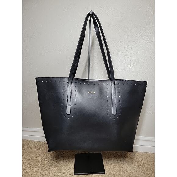 Furla Paradise Black Tote Bag With Bag Inside - Picture 1 of 14